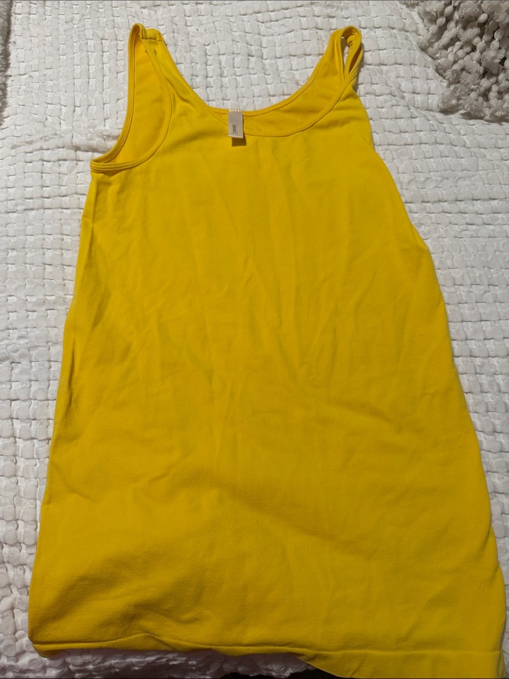 Yahada Bright Yellow Girls' Tank Top